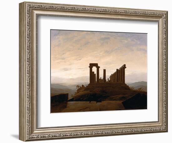 The Temple of Juno, Agrigent, C. 1830-Caspar David Friedrich-Framed Giclee Print