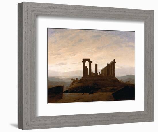 The Temple of Juno, Agrigent, C. 1830-Caspar David Friedrich-Framed Giclee Print