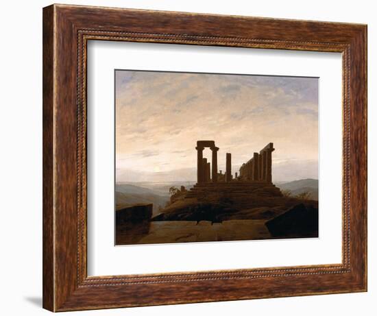 The Temple of Juno, Agrigent, C. 1830-Caspar David Friedrich-Framed Giclee Print