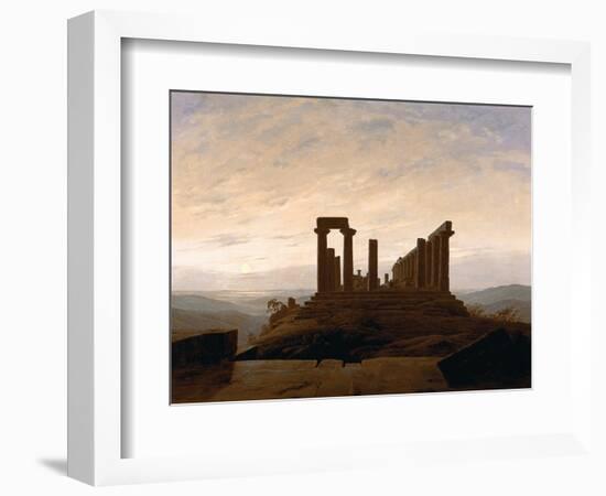 The Temple of Juno, Agrigent, C. 1830-Caspar David Friedrich-Framed Giclee Print