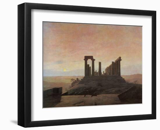 The Temple of Juno at Agrigento-Caspar David Friedrich-Framed Giclee Print