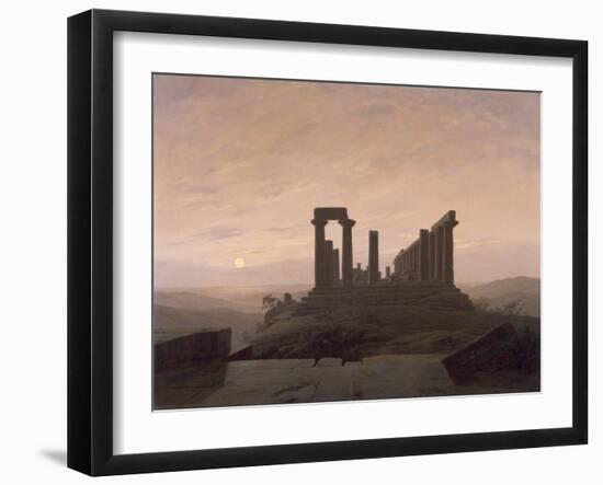 The Temple of Juno in Agrigento-Caspar David Friedrich-Framed Giclee Print