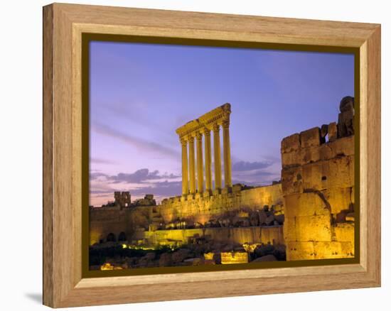 The Temple of Jupiter, Baalbek, Bekaa Valley, Lebanon-Charles Bowman-Framed Premier Image Canvas