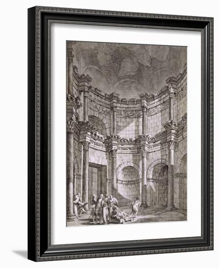 The Temple of Jupiter, from 'Ruins of the Palace of Emperor Diocletian at Spalatro in Dalmatia'-Robert Adam-Framed Giclee Print