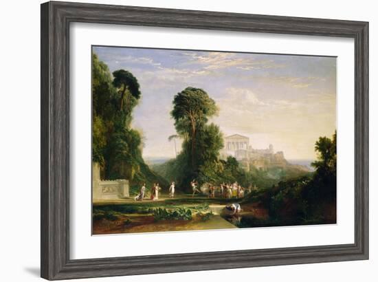 The Temple of Jupiter - Prometheus Restored-J. M. W. Turner-Framed Giclee Print