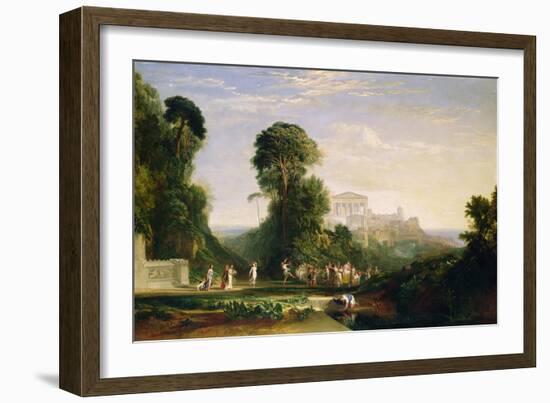 The Temple of Jupiter - Prometheus Restored-J. M. W. Turner-Framed Giclee Print