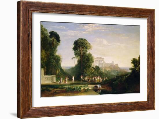 The Temple of Jupiter - Prometheus Restored-J. M. W. Turner-Framed Giclee Print