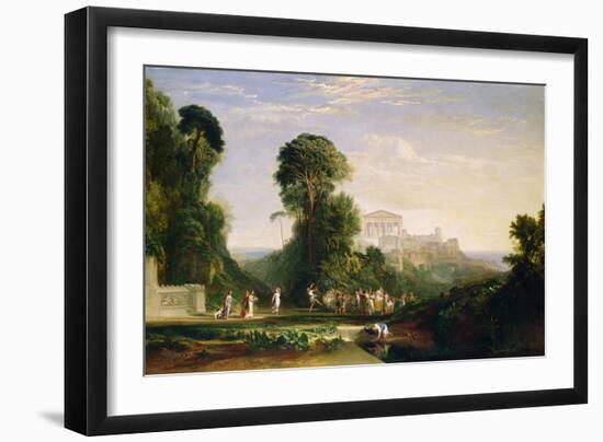 The Temple of Jupiter - Prometheus Restored-J. M. W. Turner-Framed Giclee Print