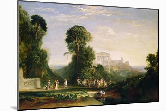 The Temple of Jupiter - Prometheus Restored-J. M. W. Turner-Mounted Giclee Print