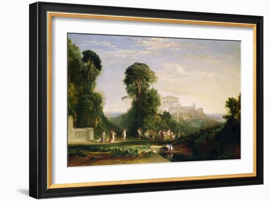 The Temple of Jupiter - Prometheus Restored-J. M. W. Turner-Framed Giclee Print