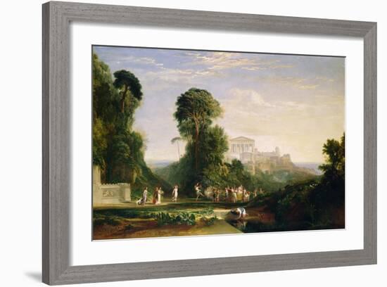 The Temple of Jupiter - Prometheus Restored-J. M. W. Turner-Framed Giclee Print