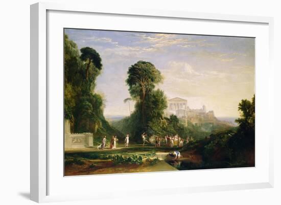 The Temple of Jupiter - Prometheus Restored-J. M. W. Turner-Framed Giclee Print