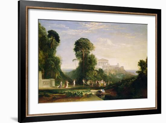 The Temple of Jupiter - Prometheus Restored-J. M. W. Turner-Framed Giclee Print