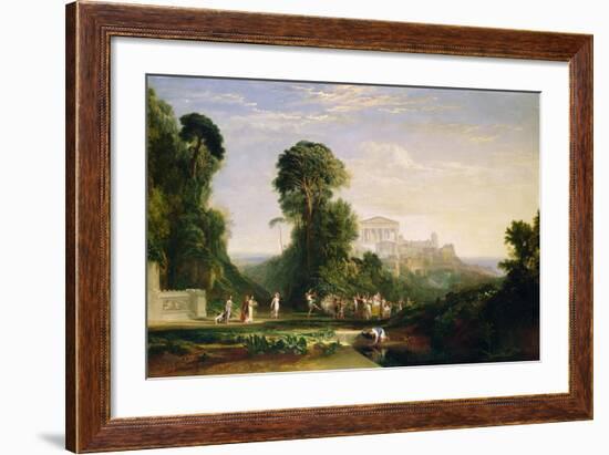 The Temple of Jupiter - Prometheus Restored-J. M. W. Turner-Framed Giclee Print