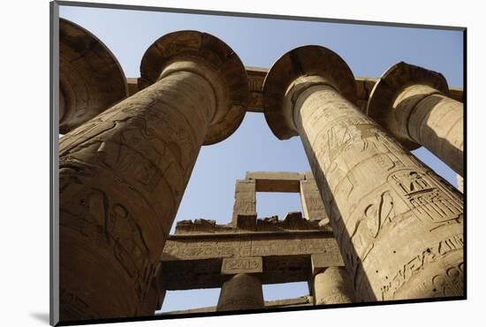 The Temple of Karnak at Luxor, Egypt.-Julien McRoberts-Mounted Photographic Print