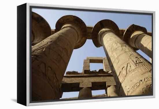 The Temple of Karnak at Luxor, Egypt.-Julien McRoberts-Framed Premier Image Canvas