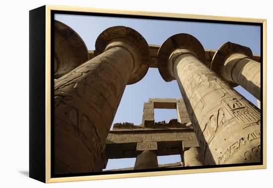 The Temple of Karnak at Luxor, Egypt.-Julien McRoberts-Framed Premier Image Canvas