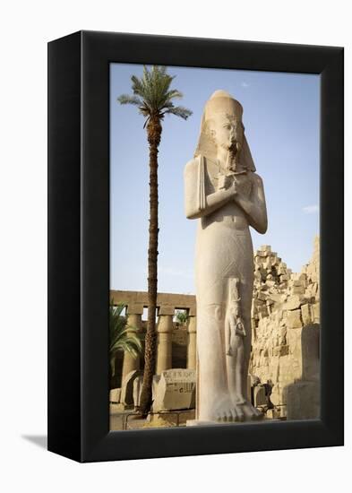 The Temple of Karnak at Luxor, Egypt.-Julien McRoberts-Framed Premier Image Canvas