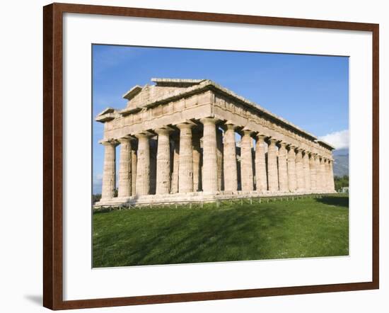 The Temple of Neptune at Paestum-Jim Zuckerman-Framed Photographic Print