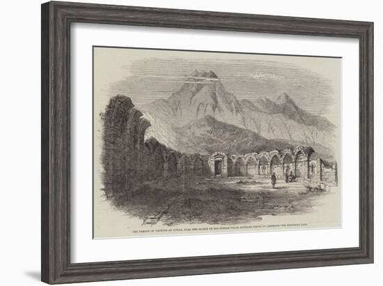 The Temple of Neptune at Zowan, Near the Source of the Stream Which Supplied Water to Carthage-null-Framed Giclee Print