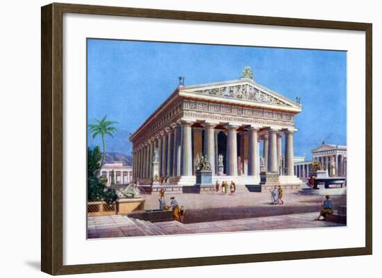 The Temple of Poseidon, Paestum, Italy, 1933-1934-Joseph Buhlmann-Framed Giclee Print