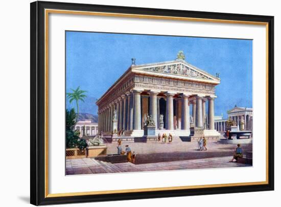 The Temple of Poseidon, Paestum, Italy, 1933-1934-Joseph Buhlmann-Framed Giclee Print