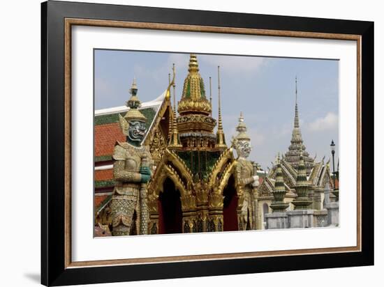 The Temple of the Emerald Buddha, Grand Palace, Bangkok, Thailand, Southeast Asia, Asia-Jean-Pierre De Mann-Framed Photographic Print