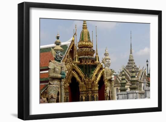 The Temple of the Emerald Buddha, Grand Palace, Bangkok, Thailand, Southeast Asia, Asia-Jean-Pierre De Mann-Framed Photographic Print