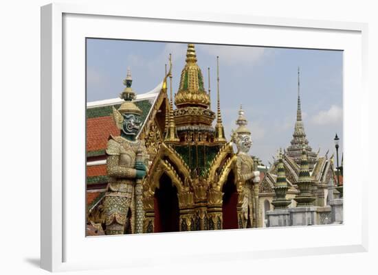 The Temple of the Emerald Buddha, Grand Palace, Bangkok, Thailand, Southeast Asia, Asia-Jean-Pierre De Mann-Framed Photographic Print