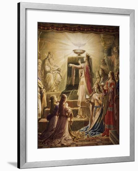 The Temple of the Holy Grail, Lohengrin Mural Cycle-Wilhelm Hauschild-Framed Giclee Print