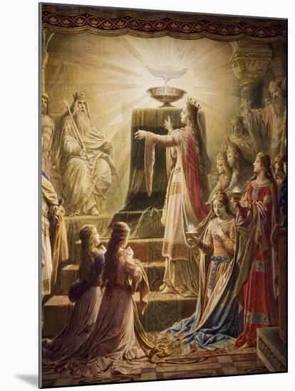 The Temple of the Holy Grail, Lohengrin Mural Cycle-Wilhelm Hauschild-Mounted Giclee Print