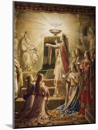 The Temple of the Holy Grail, Lohengrin Mural Cycle-Wilhelm Hauschild-Mounted Giclee Print