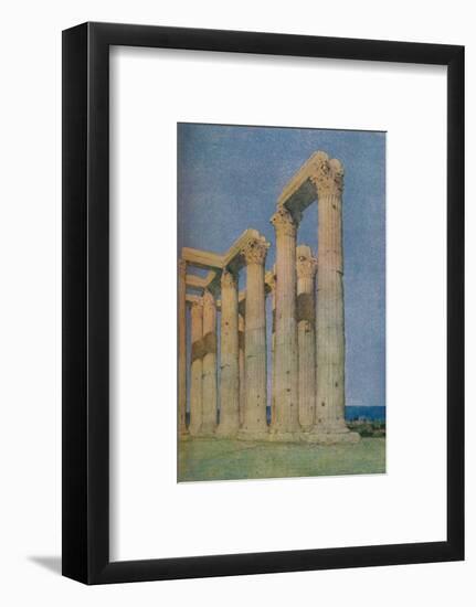 'The Temple of the Olympian Zeus at Athens', 1913-Unknown-Framed Photographic Print