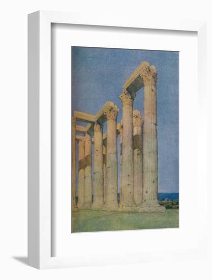 'The Temple of the Olympian Zeus at Athens', 1913-Unknown-Framed Photographic Print