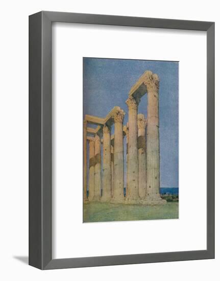 'The Temple of the Olympian Zeus at Athens', 1913-Unknown-Framed Photographic Print