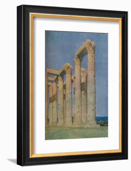 'The Temple of the Olympian Zeus at Athens', 1913-Unknown-Framed Photographic Print