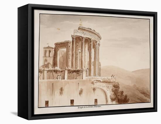 The Temple of the Tiburtine Sibyl, 1833-Agostino Tofanelli-Framed Premier Image Canvas