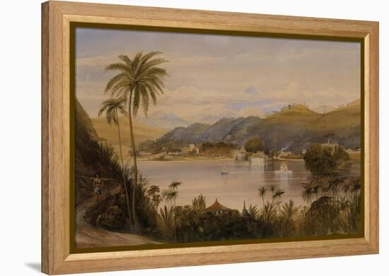 The Temple of the Tooth, Kandy, Ceylon, c.1852-Andrew Nicholl-Framed Premier Image Canvas