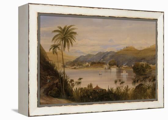 The Temple of the Tooth, Kandy, Ceylon, c.1852-Andrew Nicholl-Framed Premier Image Canvas