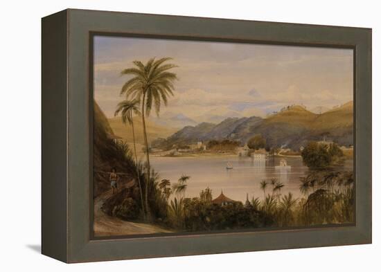 The Temple of the Tooth, Kandy, Ceylon, c.1852-Andrew Nicholl-Framed Premier Image Canvas