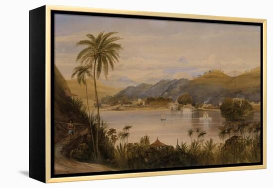 The Temple of the Tooth, Kandy, Ceylon, c.1852-Andrew Nicholl-Framed Premier Image Canvas