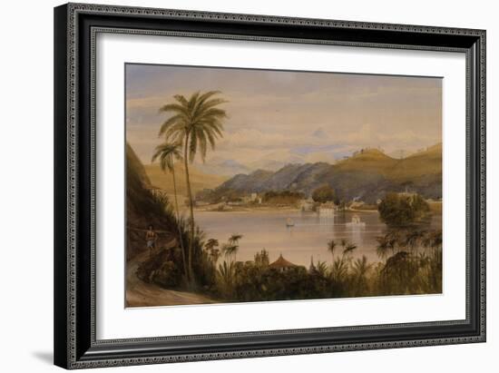 The Temple of the Tooth, Kandy, Ceylon, c.1852-Andrew Nicholl-Framed Premium Giclee Print
