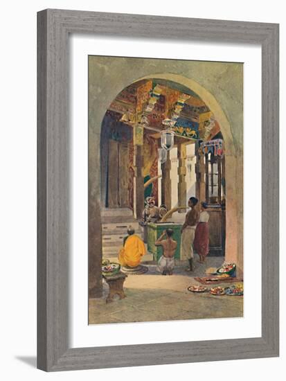 'The Temple of the Tooth, Kandy - Interior', c1880 (1905)-Alexander Henry Hallam Murray-Framed Giclee Print