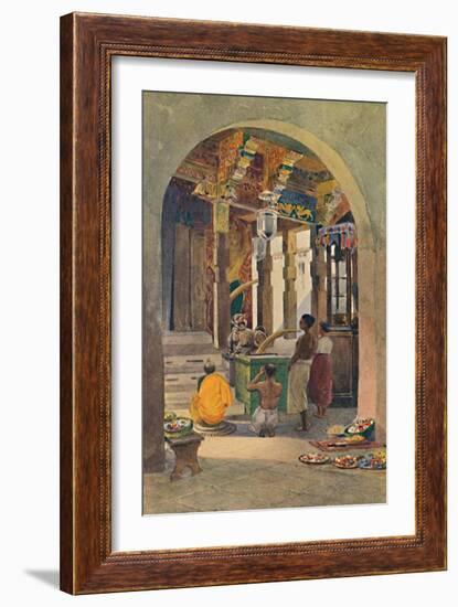 'The Temple of the Tooth, Kandy - Interior', c1880 (1905)-Alexander Henry Hallam Murray-Framed Giclee Print