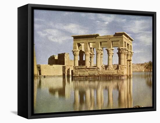 The Temple of Trajan, on the Island of Philae, Egypt-English Photographer-Framed Premier Image Canvas