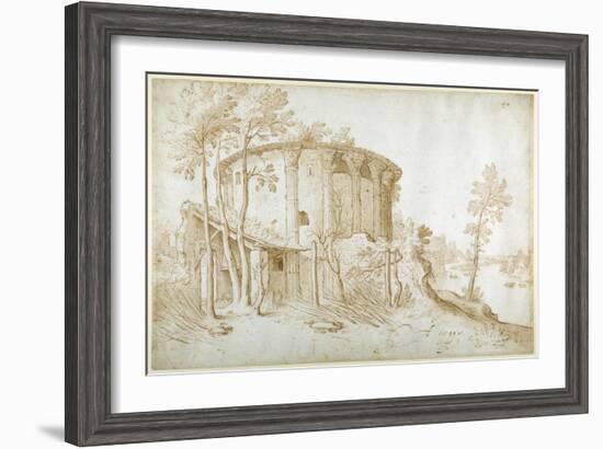 The Temple of Vesta in the Forum Boarium-Sebastian Vrancx-Framed Giclee Print