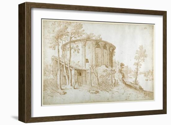 The Temple of Vesta in the Forum Boarium-Sebastian Vrancx-Framed Giclee Print