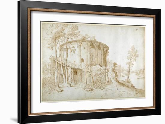 The Temple of Vesta in the Forum Boarium-Sebastian Vrancx-Framed Giclee Print