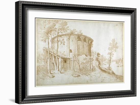 The Temple of Vesta in the Forum Boarium-Sebastian Vrancx-Framed Giclee Print