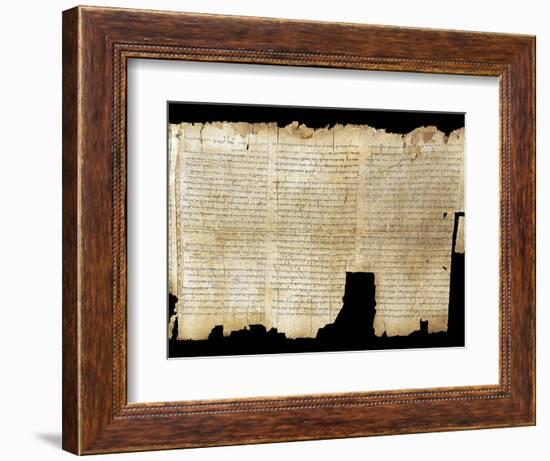 The Temple Scroll, from the Dead Sea Scrolls-null-Framed Photographic Print